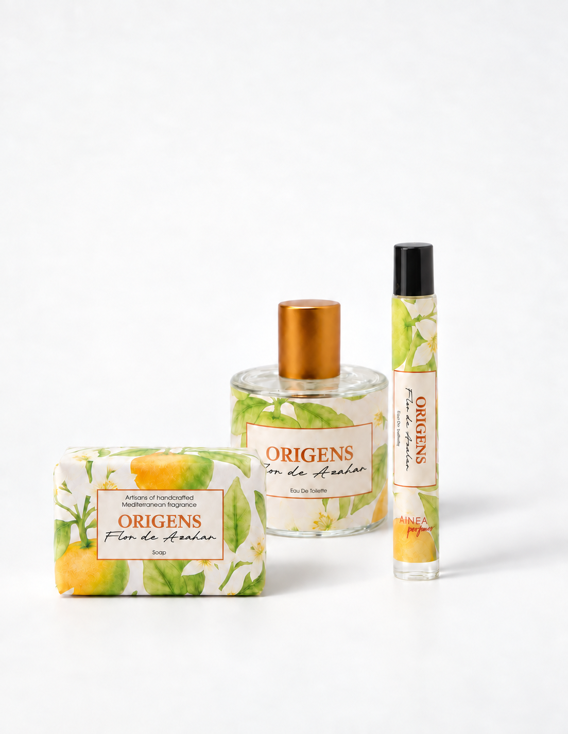 Pack ORIGENS Flor de Azahar: Eau de Toilette 50 ml, roll-on 15 ml y jabón 125 g — nueva imagen