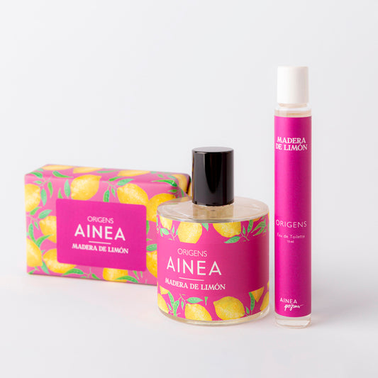 Lemon Wood Gift Pack - (Cologne 50 ml + Roll-on 15 ml + Soap)