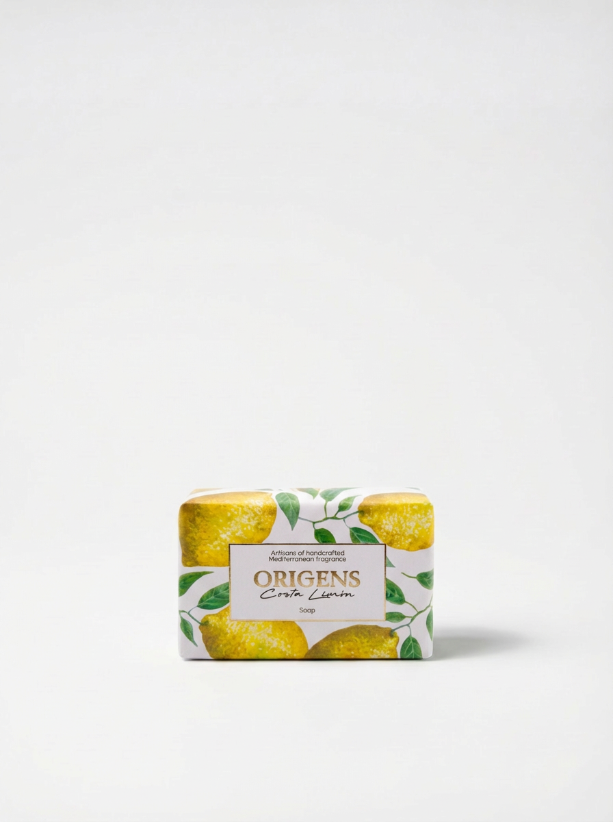 Costa Limón - Pastilla de jabón vegetal perfumada (125 gramos)