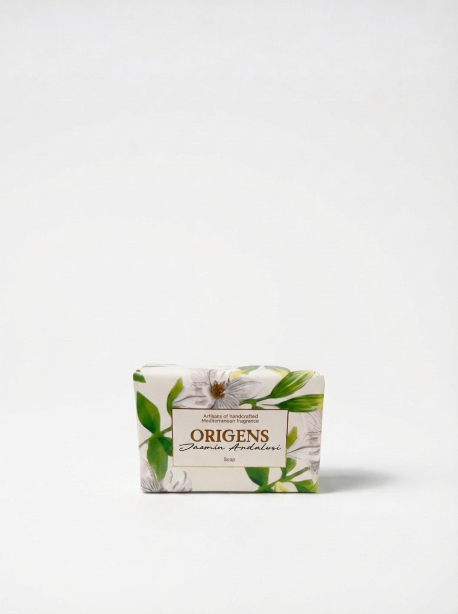 Jazmín Andalusí - Pastilla de jabón vegetal perfumada(125 g)