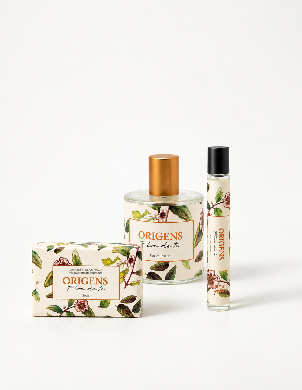 Pack ORIGENS Flor de Té: Eau de Toilette 50 ml, roll-on 15 ml y jabón 125 g — nueva imagen